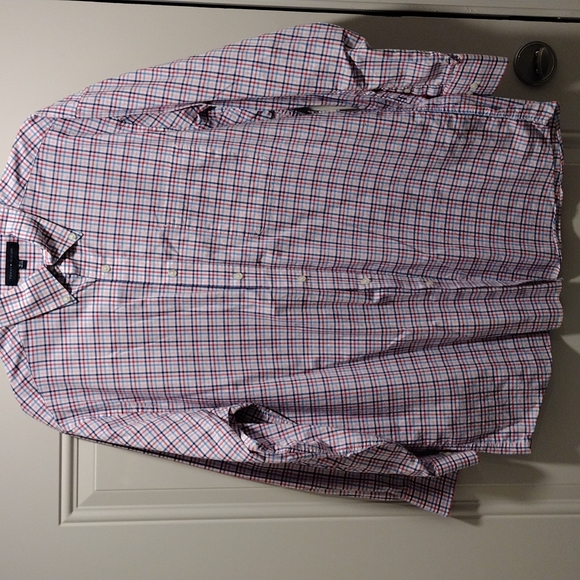 Tommy Hilfiger long sleeve button down shirt size 16 1/2 neck regular Lg - Picture 6 of 8